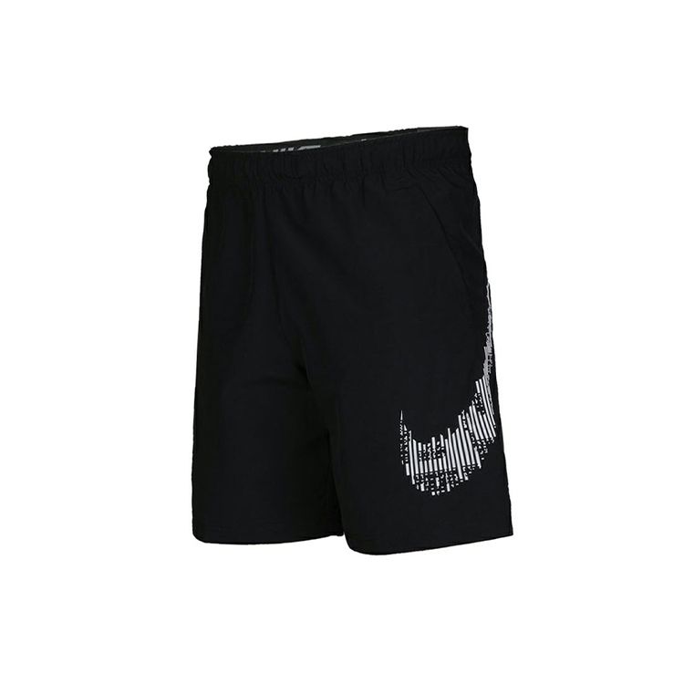 Nike Logo Print Woven Training Quick-Dry Shorts Men Bottoms Black DD1626-010