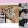 Stilvolle koreanische Canvas-Tasche für Damen in Schwarz, Beige und Rosa mit weicher Struktur