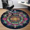 1PC Mandala Artwork Chair Carpet for Office Non-Slip, Lightweight, Machine Washable Rug for Office, Sleeping, Room - Holiday DecorPolyester,