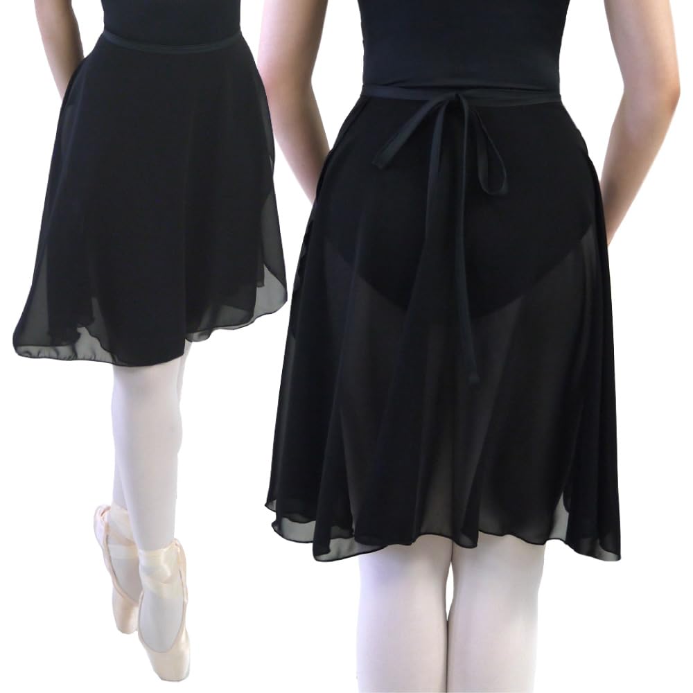 Ballet Sayori Ballet Adult Ballet Wrap Character with Ribbon Made In Chiffon Ballet Dance Wrap Skirt Skirt, [Long Skirt, Skirt] Drawstring, Japan,