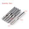 5pcs Tungsten Carbide End Mill Single Flute Spiral CNC Milling Router Bits 6mmx32mm