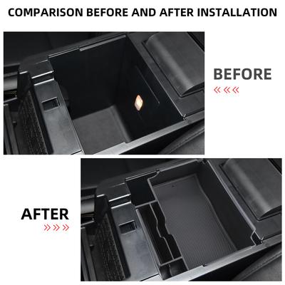 Pro Ford Explorer 2020 2025 2025 2025 LHD Box na loketní opěrku Podnos na odkládání Držák Deska středové konzole Organizér Interiérové doplňky