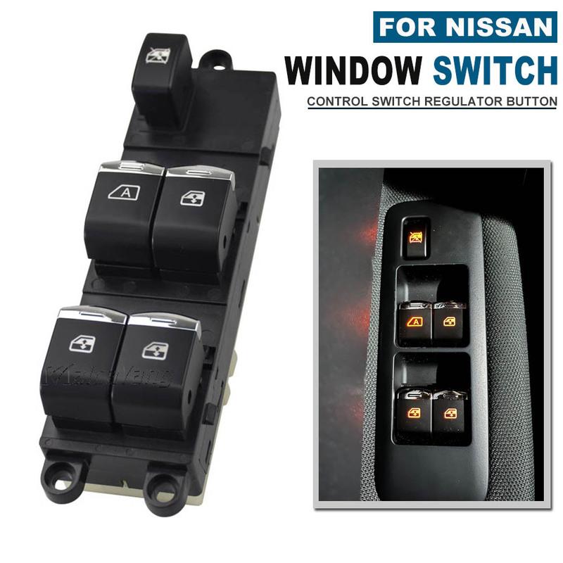 NEW Door Driver Side Electric Power Window Switch For Nissan Qashqai J10 2.0 dCi 4WD Navara D40 Vehicles Car QZ