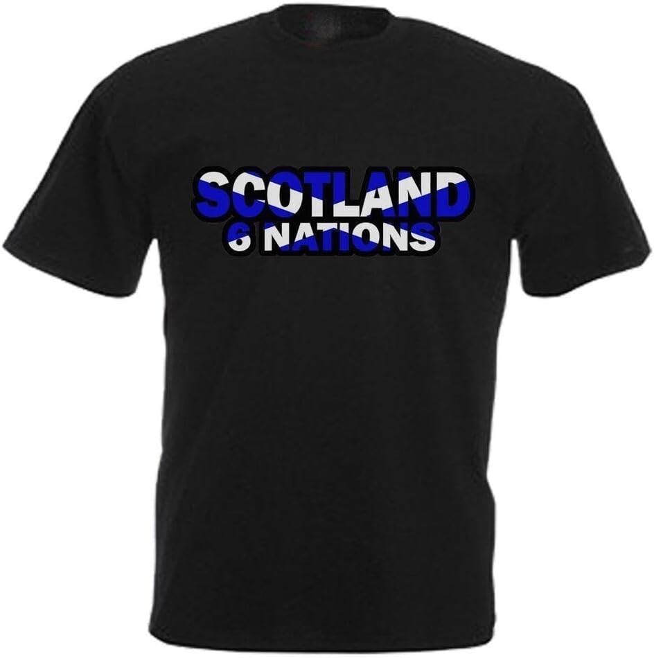 Scotland Six Nations Adult T Shirt S чёрный