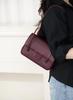 26P Preppy CoCo Genuine Leather Underarm Baguette Handbag
