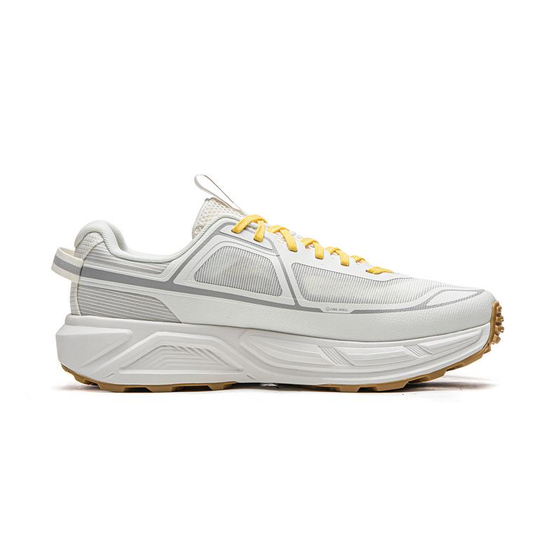 Li Ning Outdoor CF Trail 2 Lightweight Comfortable Shock Absorption Support Breathable Low Top Hiking Shoes Unisex Hiking Shoes Cloud-White AHTW007-10