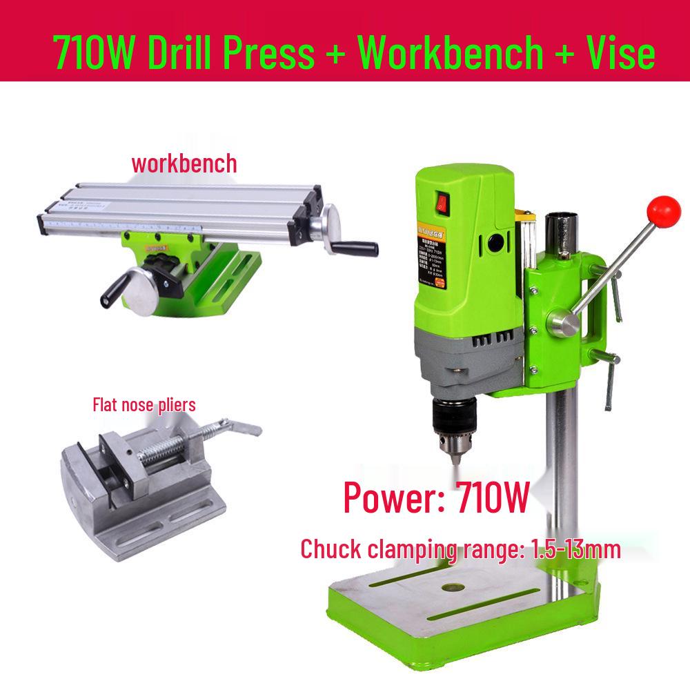 Mini Precision High-Speed Bench Drill: Multifunctional Compact Tabletop Press for Bead Making and Milling