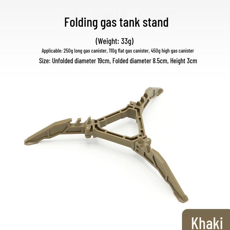 Tragbarer Outdoor Faltbarer Gaskartuschenhalter - Universelles Dreibein Campingzubehör