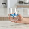 Elegant Celebration Glass Gift Marine Animal Theme Clear Tumbler, Handcrafted Painted Glassware, Handmade Borosilicate Glassware Creative Unique