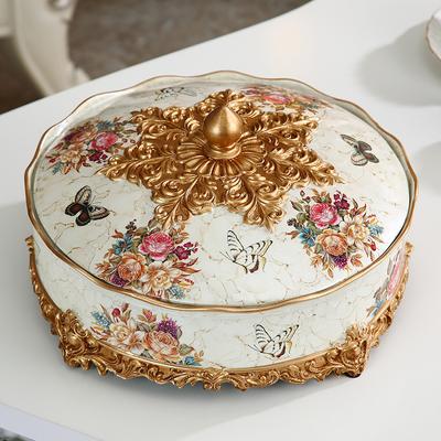 Farfurie cu fructe uscate în stil european Acasă Creativă, simplă, semințe de pepene galben, gustări, farfurie cu fructe, cu capac, sufragerie, nuci, cutie de bomboane