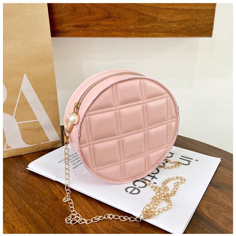 

Нишевый дизайн маленькая круглая сумка милая сумка-цепочка ромбиком сумка на плечо сумка-мессенджер женская сумка