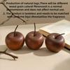 4/6-piece Natural Sapele Wood Apple-shaped Diffuser - Solid Wood Essential Oil Diffuser, Battery-free, Long-lasting Fragrance