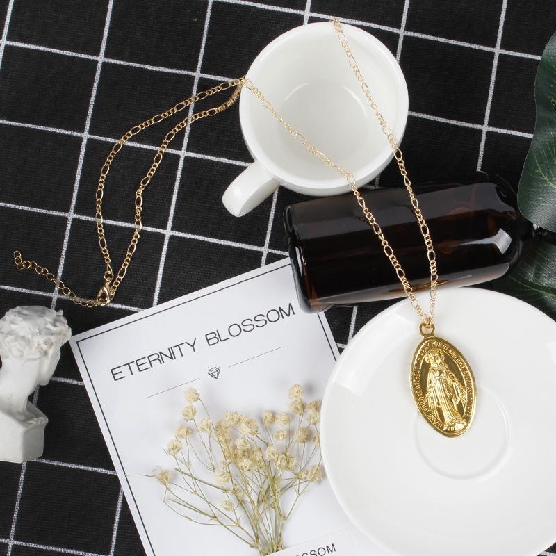 

Factory Gold Plated Virgin Pendant Necklace Religious Accessories Accessories срібний