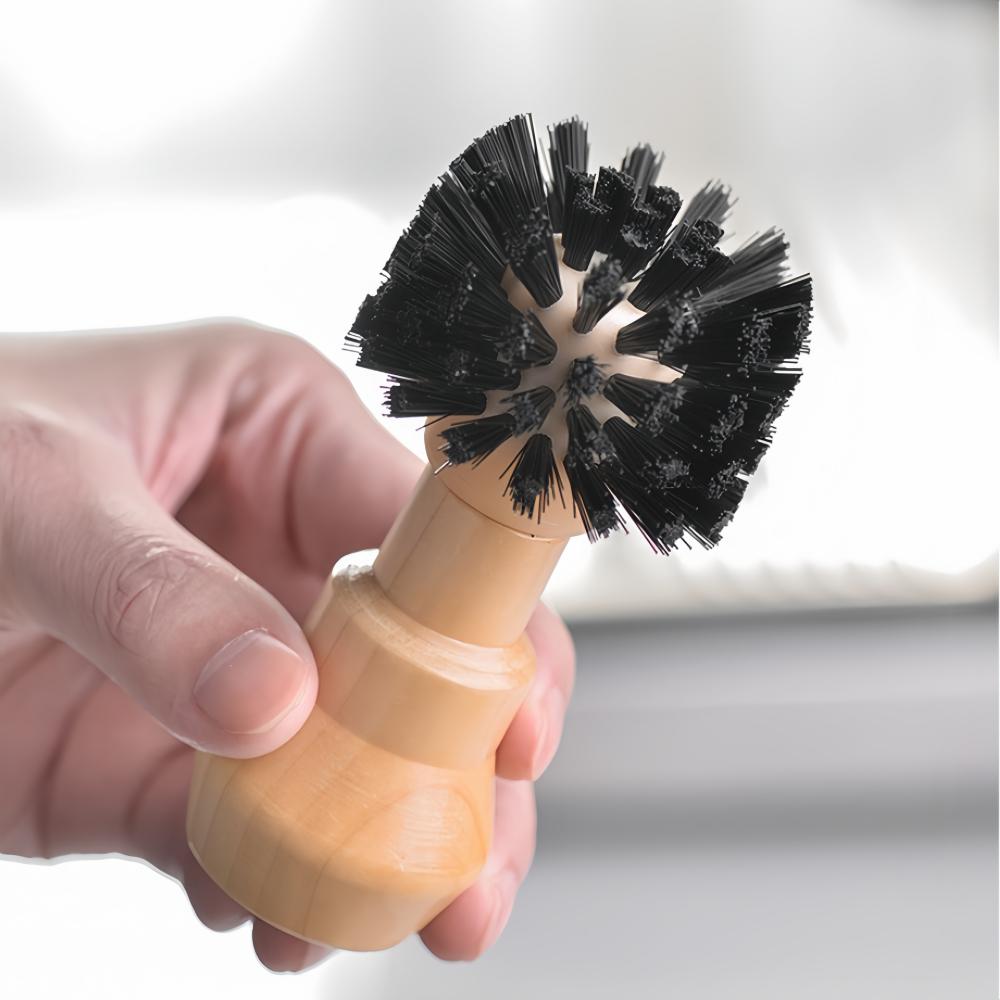 Coffee Machine Handle Cleaning Brush Wooden Handle Home Barista High Quality Durable Easy Clean Professional Coffee Accessories