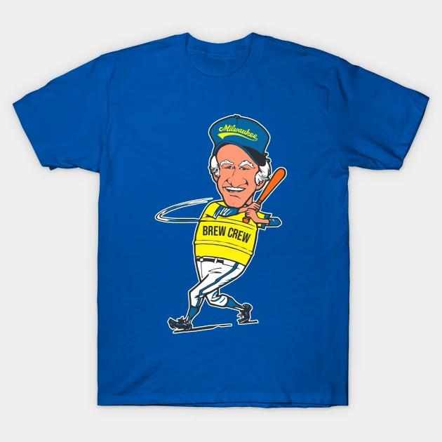 Bob Uecker NEW Caricature Blue T-shirt Unisex Tee All Sizes S To 45Xl JJ5410