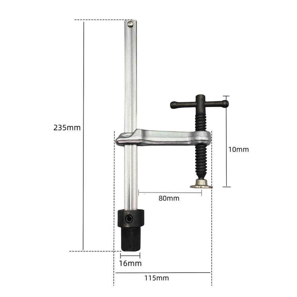 Abrazadera de Mesa de Trinquete Tipo Inserto Herramienta de Taller de Alta Resistencia para Banco de Trabajo, Soldadores