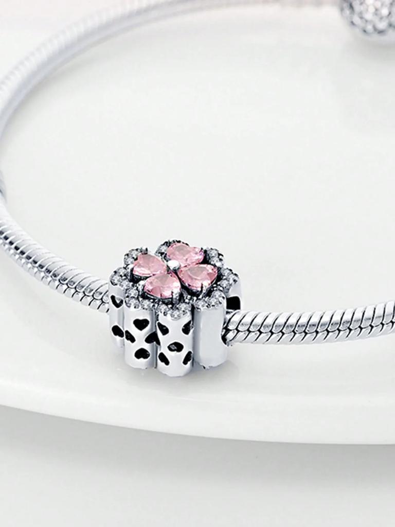 Copper Plated Original Charms Lucky Symbol: Heart Beads Fit Bracelet Women'S Jewelry Gift