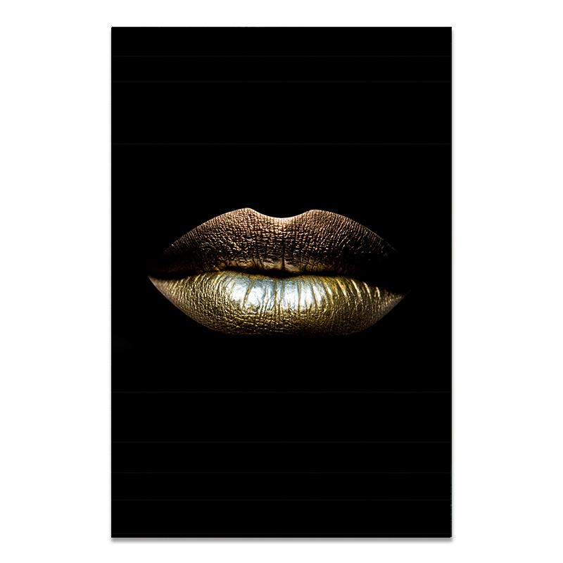 Modelo de maquiagem moderna dourada e preta, mulher africana, pinturas de arte de parede em tela, pôster de menina da moda, impressões para sala de estar, decoração de casa