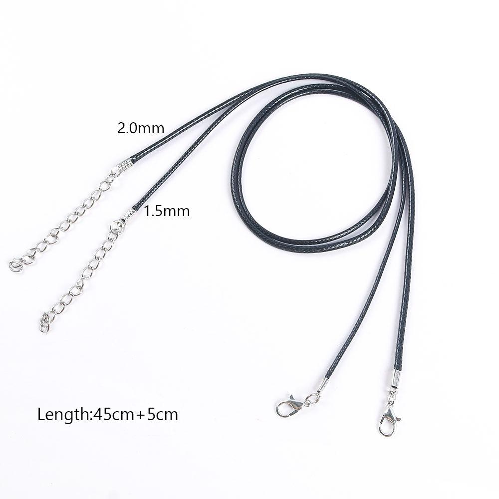 50Cm Wax Thread Necklace Rope Colored Wax Thread Rope Neck Chain Pendant Pendant Rope Braided Rope Pendant Rope