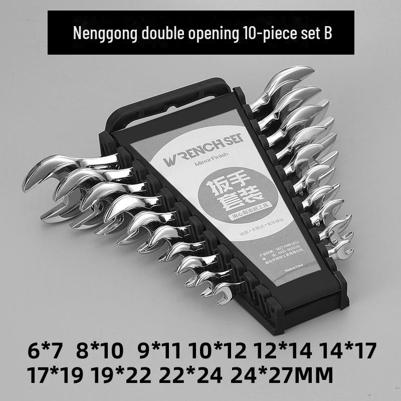 Set cheie tubulară cu clichet dublu capăt multifuncțională Green Forest