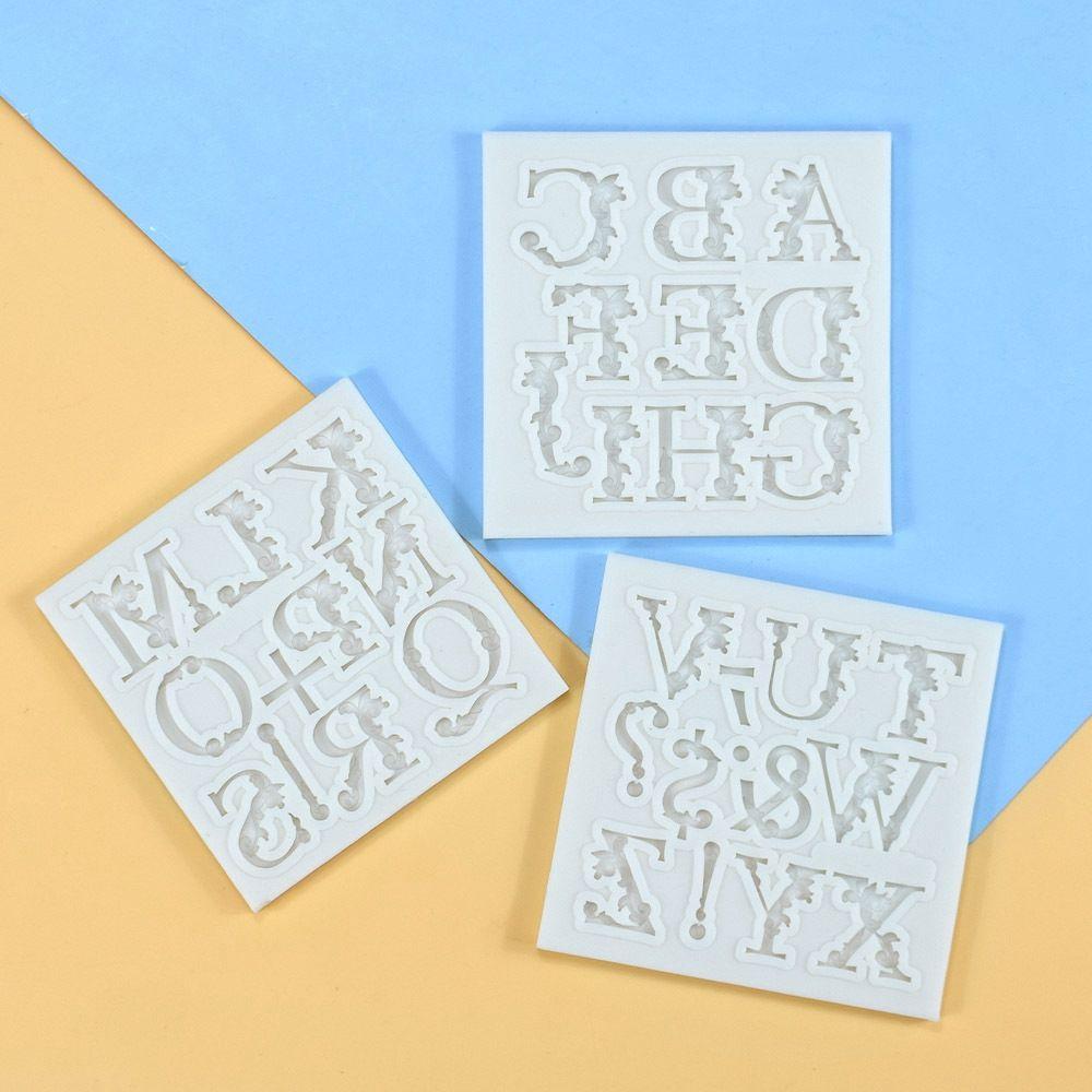 Fondant Molds Candy for Chocolate Alphabet Mould Letters Molds Fondant Tool Chocolate Mold