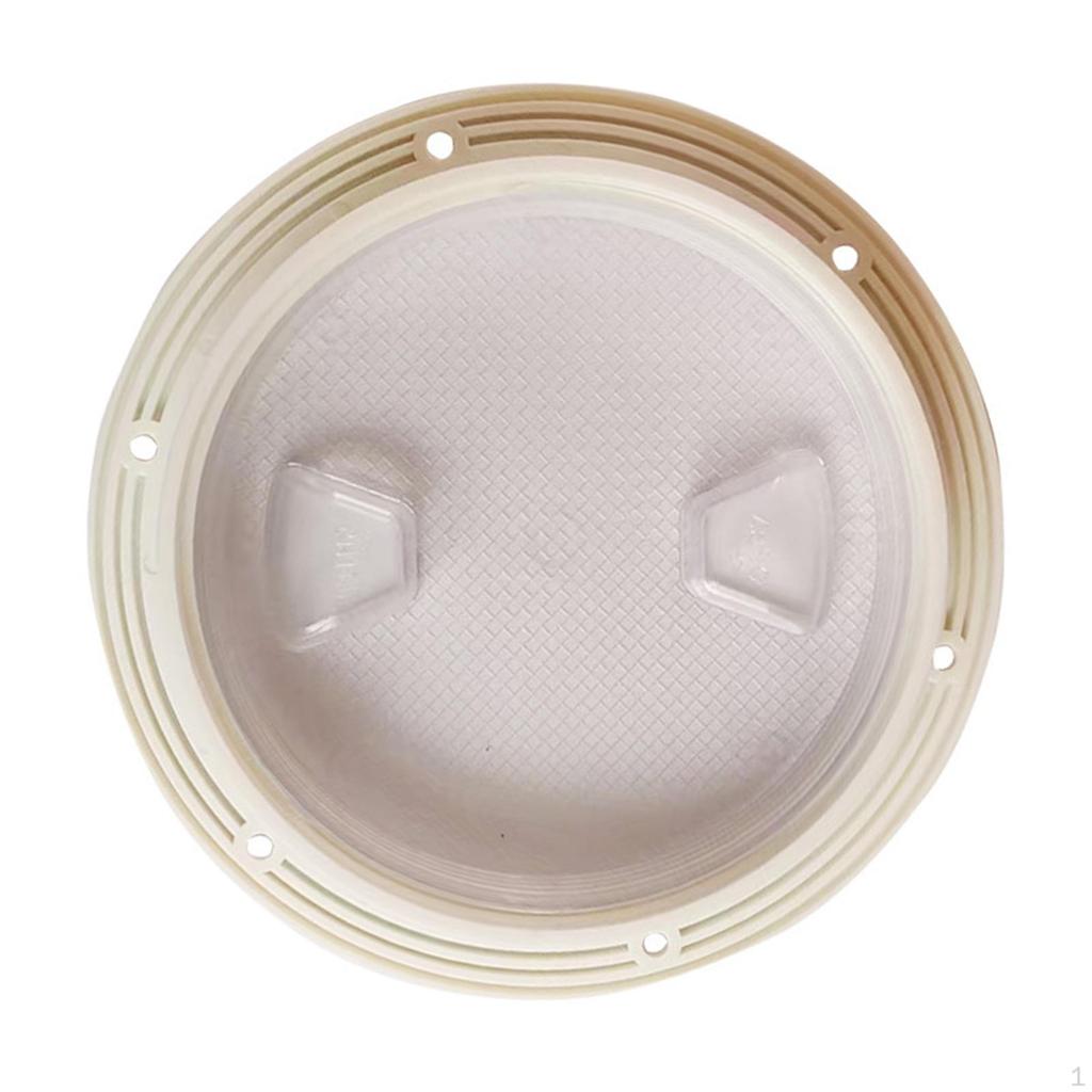 Boat Deck Plate Cover Circular Non Slip Fittings Spare Parts Sturdy Marine Accessory Clear