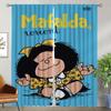 Kitchen Curtains for Bedroom Mafaldas Living Room Curtain Home Interior Curtains 2 Pieces Halloween Decoration Shades Partition