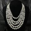 Imitation Pearl Women'S Multi-Layer Pearl Necklace Exaggerated Beaded Long Sweater Chain