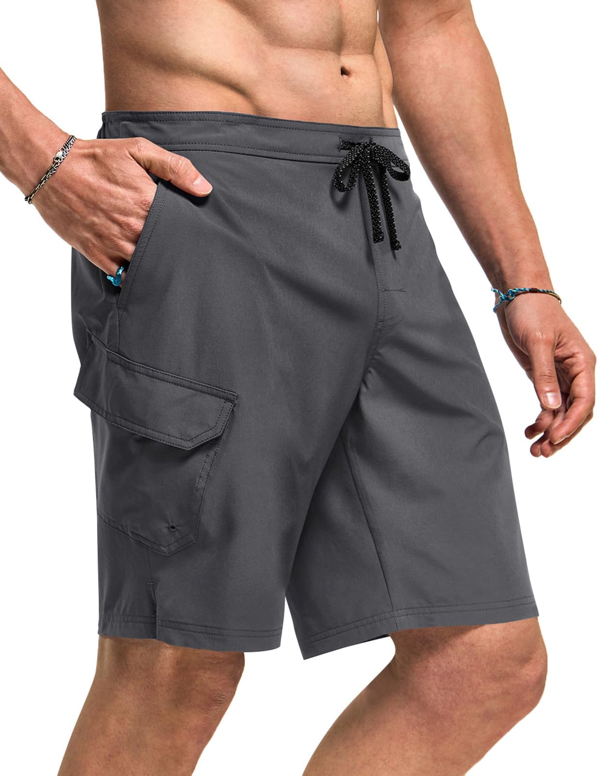 

Шорты для серфинга Tesla с сетчатыми вставками, эластичные, больших размеров, плавательные, мужские, внутренние шорты, амфибийные, дышащие, быстросохнущие, влагоотводящие, на талии, стильные,