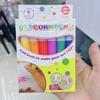 1/6/12 Stück DIY Popcorn-Zeichenstifte Magischer Popcorn-Stift 3D Aufgeblähte Verzierungs-Dekor Graffiti Schreibwaren Für Kinder Weihnachten