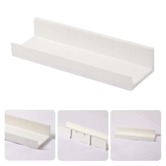 Vegghylle for bad Sporløse klistremerker Enkel installasjon Oppbevaringsstativ Hjemmeinnredning Veggmontert hylle Kjøkkenleker Essentials Organizer