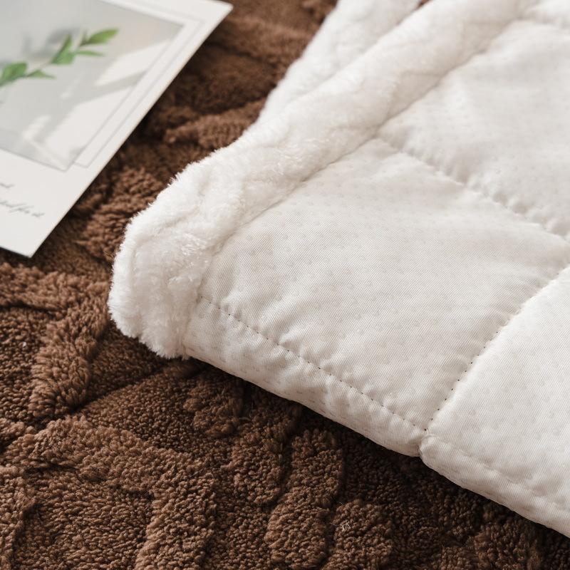 Modern Simple Winter Sofa Cushion Winter Solid Color Soft Velvet Cushion Cushion Cover Sofa Cover Anti-slip Thickening