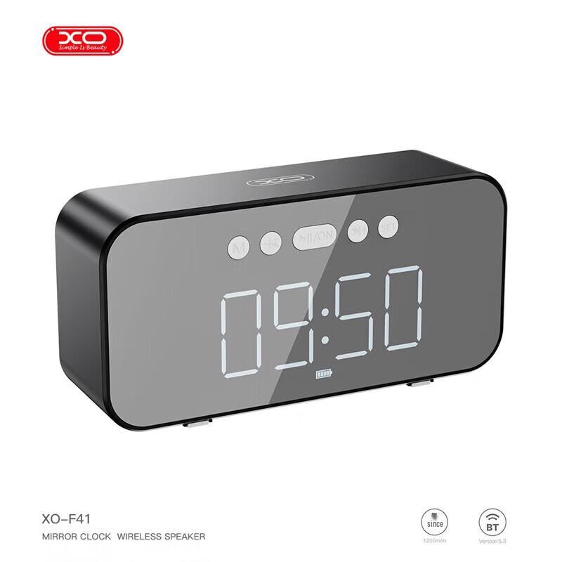 

XO Mirror Clock Bluetooth Speaker with Call Function CN plug (adapter included)