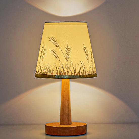 Original Wood Decorative Desk Lamp Creative Bedroom Bedside Lamp Dimming Remote Control LED Night Light Energy-saving