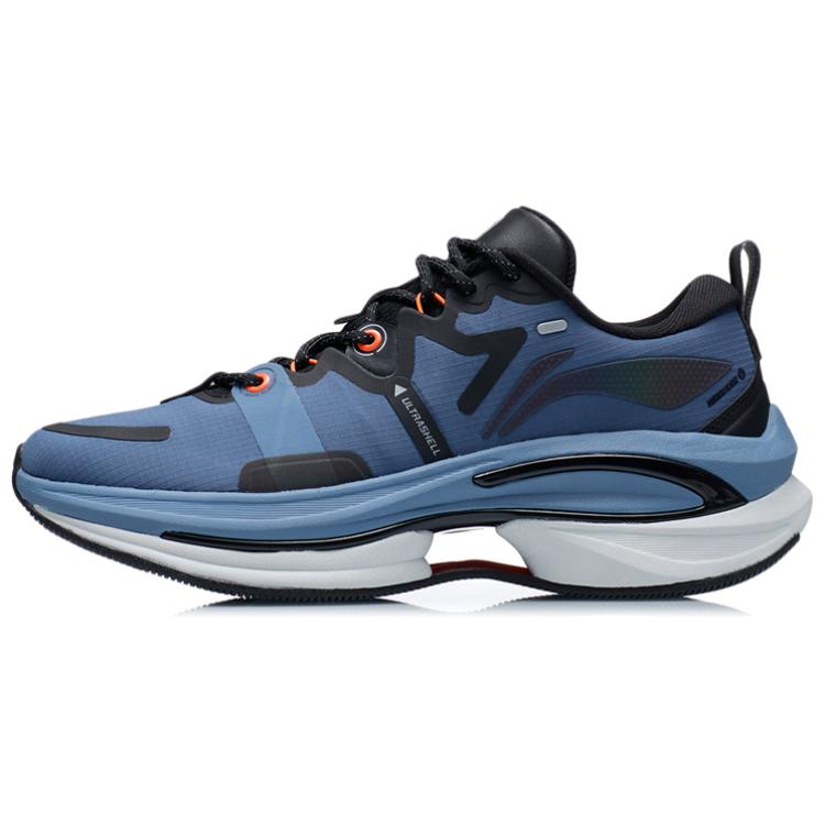 Li Ning Wu Shi 5S 1.0 Fabric TPU Rebound Support Shock Absorption Non-Slip Wear-Resistant Low-Top Running Shoes Men Running Shoes Blue ARSR031-3