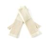 1 Pair Korean Style Knitted Gloves Soft Warm Half Finger Gloves Protect Wrists Cold-proof Color-blocked Gloves