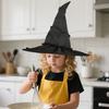 Halloween Witch Hat for Women Wide Brim Black Witch Hat Party Cosplay Accessories for Halloween Masquerade Carnivals