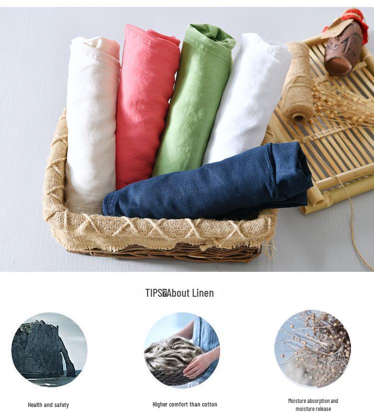 Men's Lightweight Linen Casual Shorts - Breathable, Versatile, Loose Fit Beachwear