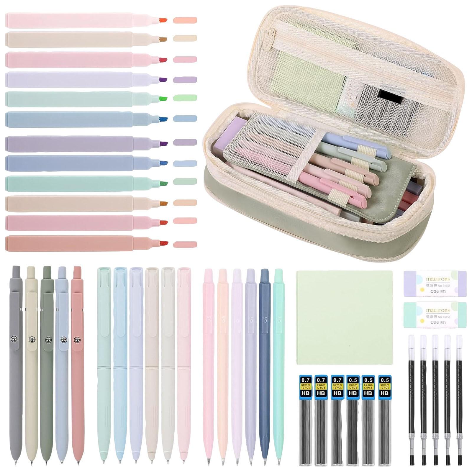 

Школьные принадлежности цвета конфет с симпатичными пеналами, студенческий статический колледж 2 мл One Size