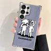 R-Radiohead Bnad Plating Phone Case For Samsung Galaxy S24 S25 FE S26 Edge S23 Ultra S22 S21 Plus S20 Anti-Fall Airabag Cover