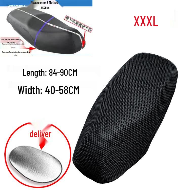 Leling Zhi Mai M3 Electric Scooter Seat Cover: Sun Protection, Heat Insulation, Breathable Honeycomb Mesh for All Seasons.