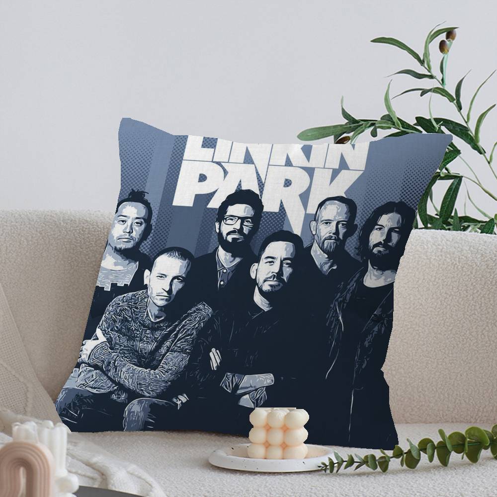 Rock Band L-Linkin Park Pillow Cover For Bedroom Room And Living Room Sofa Decorative Cushion Cover