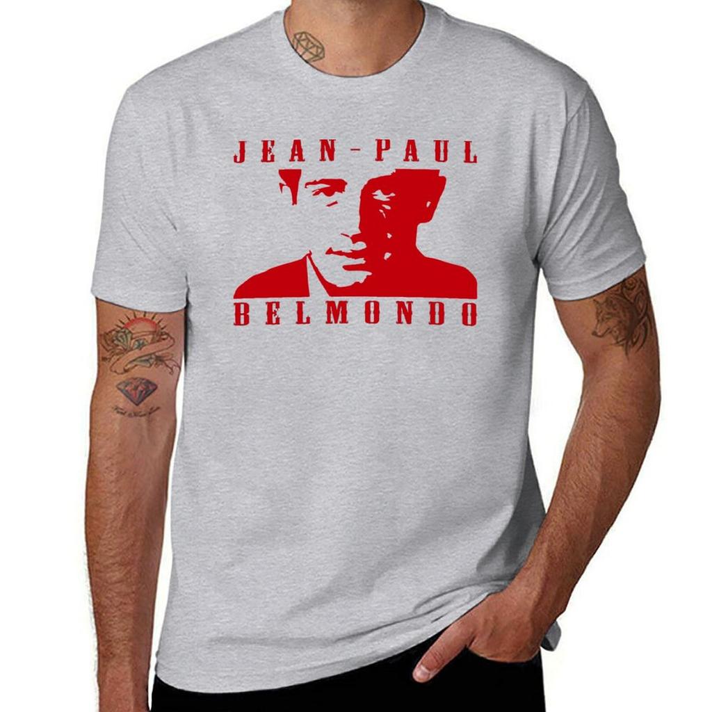 Copie De Jean Paul Belmondo T-Shirt Cute Tops Vintage Clothes for a Boy Oversized Mens Clothes