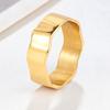 Ten sam modny prosty nieregularny pierścionek temperament zimnego wiatru wysokiej klasy pierścionek damska stal tytanowa nieblaknąca biżuteria