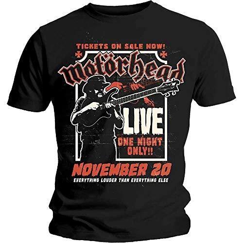 Rockoff Trade Men s Motorhead Lemmy Firepower T-Shirt, Black, Small 3XL