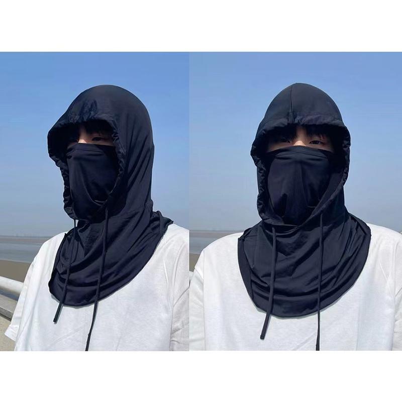Sunscreen Mask Scarf Hat Three-In-One Summer Male Cover Full Face Breathable Cycling