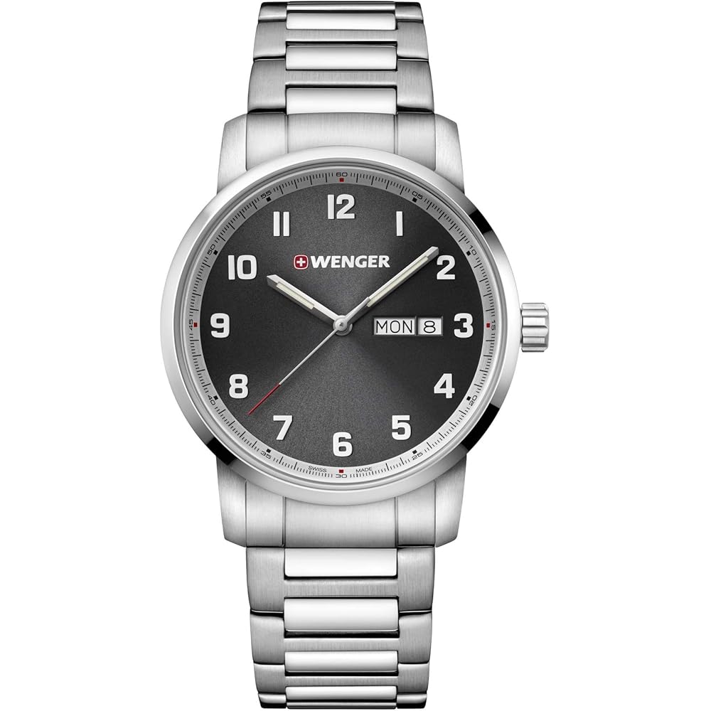 Wenger Attitude Quartz Watch Gray 01.1541.119 Men s Wristwatch