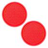 Car 2Pcs Black  Auto Cup Holder Anti Slip Insert Coasters Pads Interior Accessories Universal Fits Perfectly For Most Cups