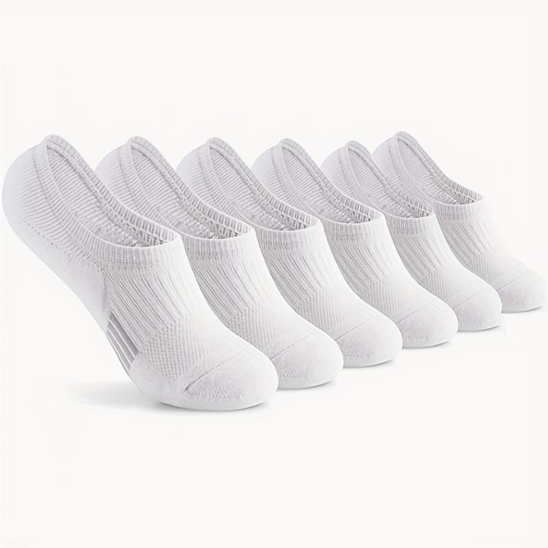 

6 Pairs of Women S Comfortable, Breathable, Fashionable, Colorful Waist-Cinching Sports Boat Socks Short Socks One-size