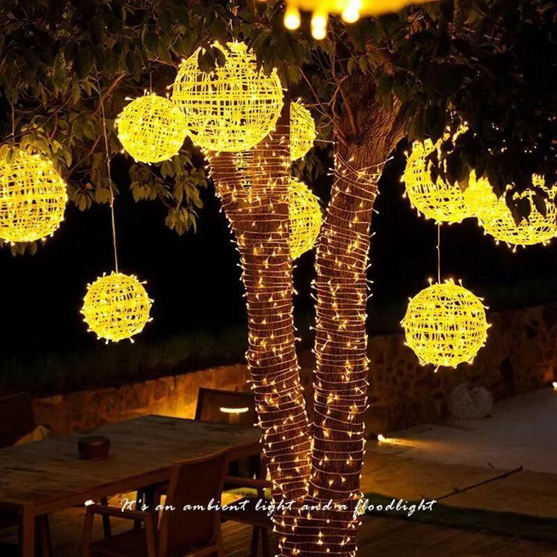 Low Voltage 50cm LED Vine Ball String Lights (5-Pack)